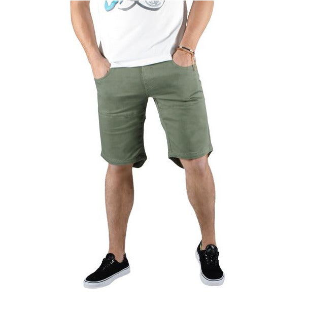 Bass Drop Shorts - Military Green/Cream