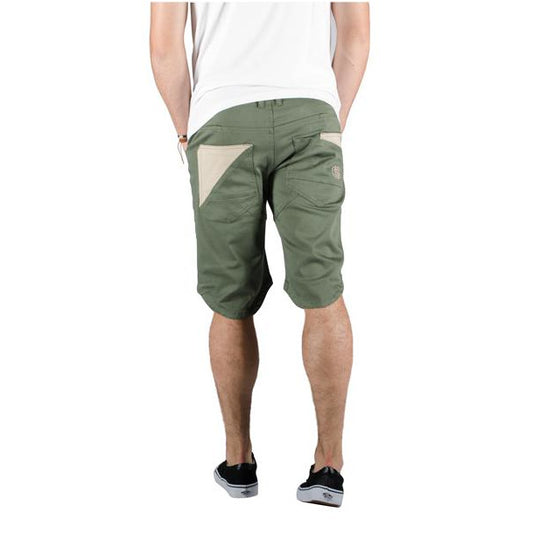 Bass Drop Shorts - Military Green/Cream