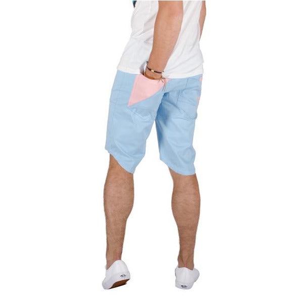 Bass Drop Shorts - Baby Blue/Pink