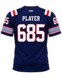 Back view of the navy Samoa 685 supporters jersey