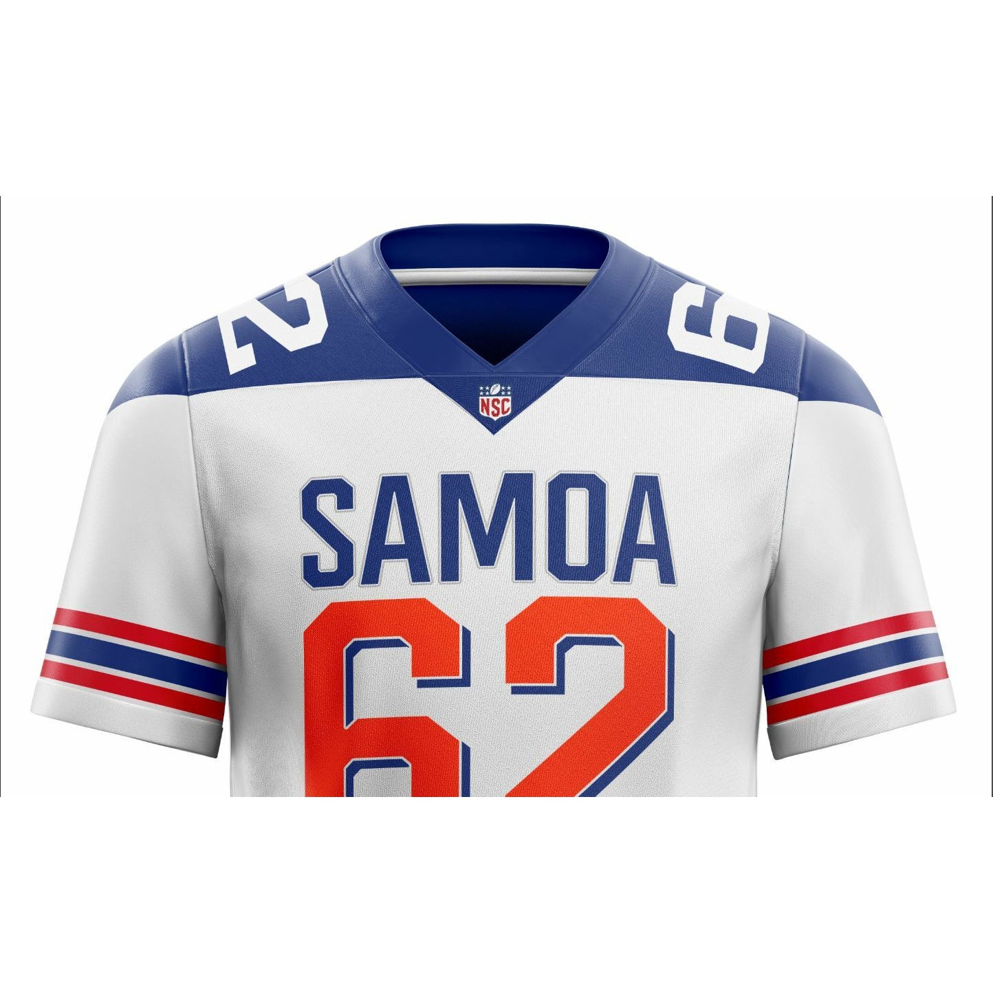 NSC - Custom SAMOA - FOOTBALL JERSEY WHITE